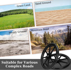 Upgraded 20" Flat Free Wheels for rubbermaid Wheelbarrow Tires