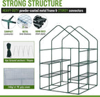 WORKPRO Greenhouse, Heavy Duty Walk-in Greenhouse (56” x 56” x 77”)