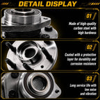 515151 2WD/4WD Front Wheel Bearing and Hub Assembly Fits for 2012-2018 Ram 1500, 2019-2020 Ram 1500 Classic Hub Bearing Assembly 5-Lug w/ABS, Replace