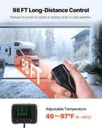 VEVOR 8KW Diesel Heater, DC12-24V, Fast Heating Diesel Air Heater, with Remote Control and Color Digital Display, 10L Fuel Tank, Low Noise, Voice