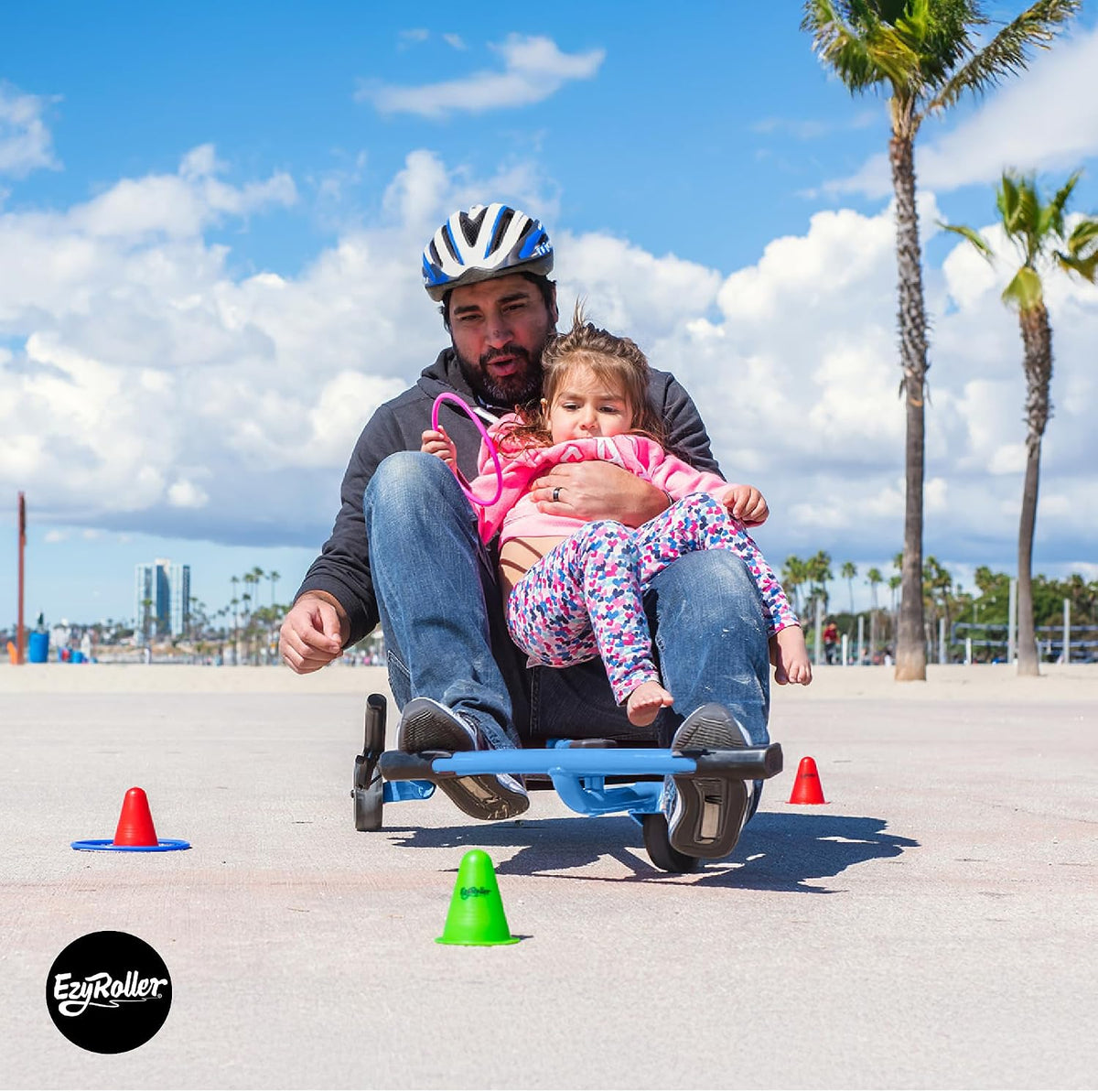 Ezyroller Pro X Ride On Toy for 10+ Ideal Weight 100-180 lbs, Blue