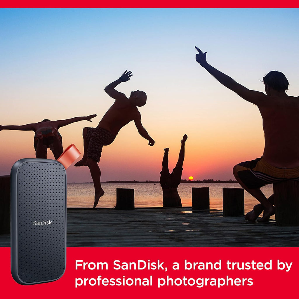 Sandisk 2TB Portable SSD, Up to 800MB/s Read Speeds, Black (Old Model)