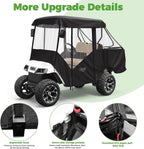 10L0L 4 Passenger Golf Cart Driving Enclosure for EZGO TXT Model