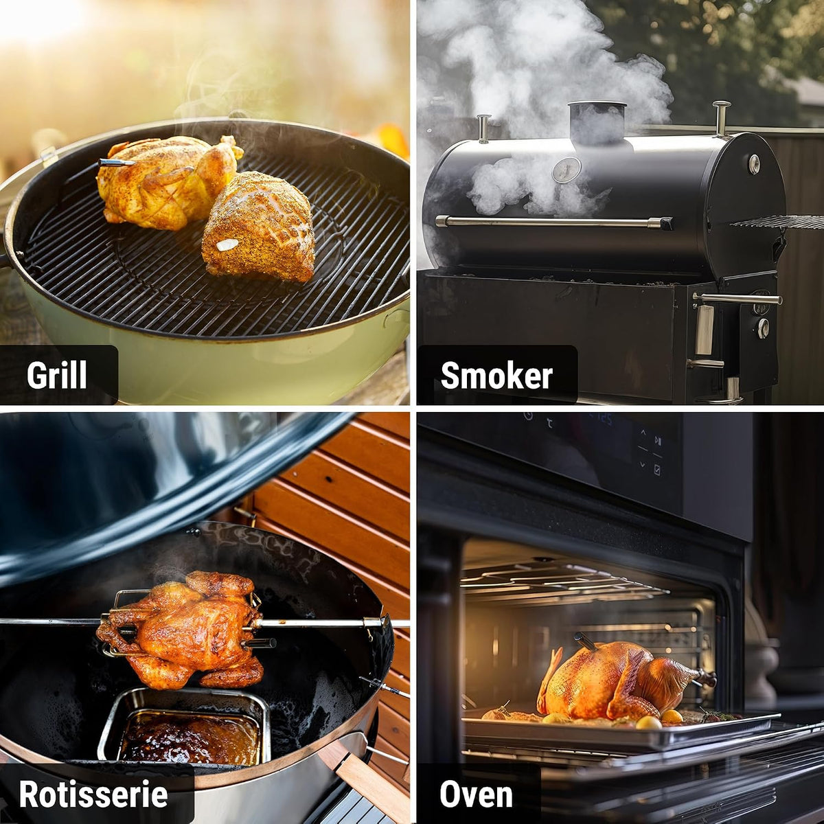 TempPro TempSpike 500ft Wireless Meat Thermometer with Long & Short Probes