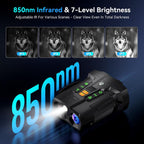 Night Vision Goggles Binoculars: 4.5" Screen 4K Night Vision Binoculars