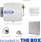 AprilAire 500M 12-gal. Whole-House Small Bypass Evaporative Humidifier with Manual Control for up to 3,600 sq. ft. + AprilAire Model 5843 Humidifier