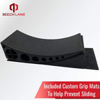 Beech Lane Camper Leveler 2 Pack with Carrying Bag - Precise Camper Leveling, Includes Two Curved Levelers, Two Chocks, Two Rubber Grip Mats, and A