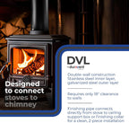 Duravent Double-Wall Stovepipe DVL - 6" Diameter 68 Telescoping Length