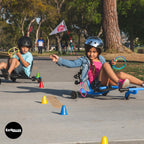 Ezyroller Drifter X Ride On Toy Ages 4-12+ Ideal Weight 40-110 lbs, Blue