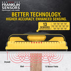 Franklin Sensors ProSensor M210 13-Sensor Stud Finder, Live Wire Detection