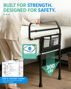 Bed Rail for Elderly Adults Safety, Bedside Support Handle, 300LBS Support