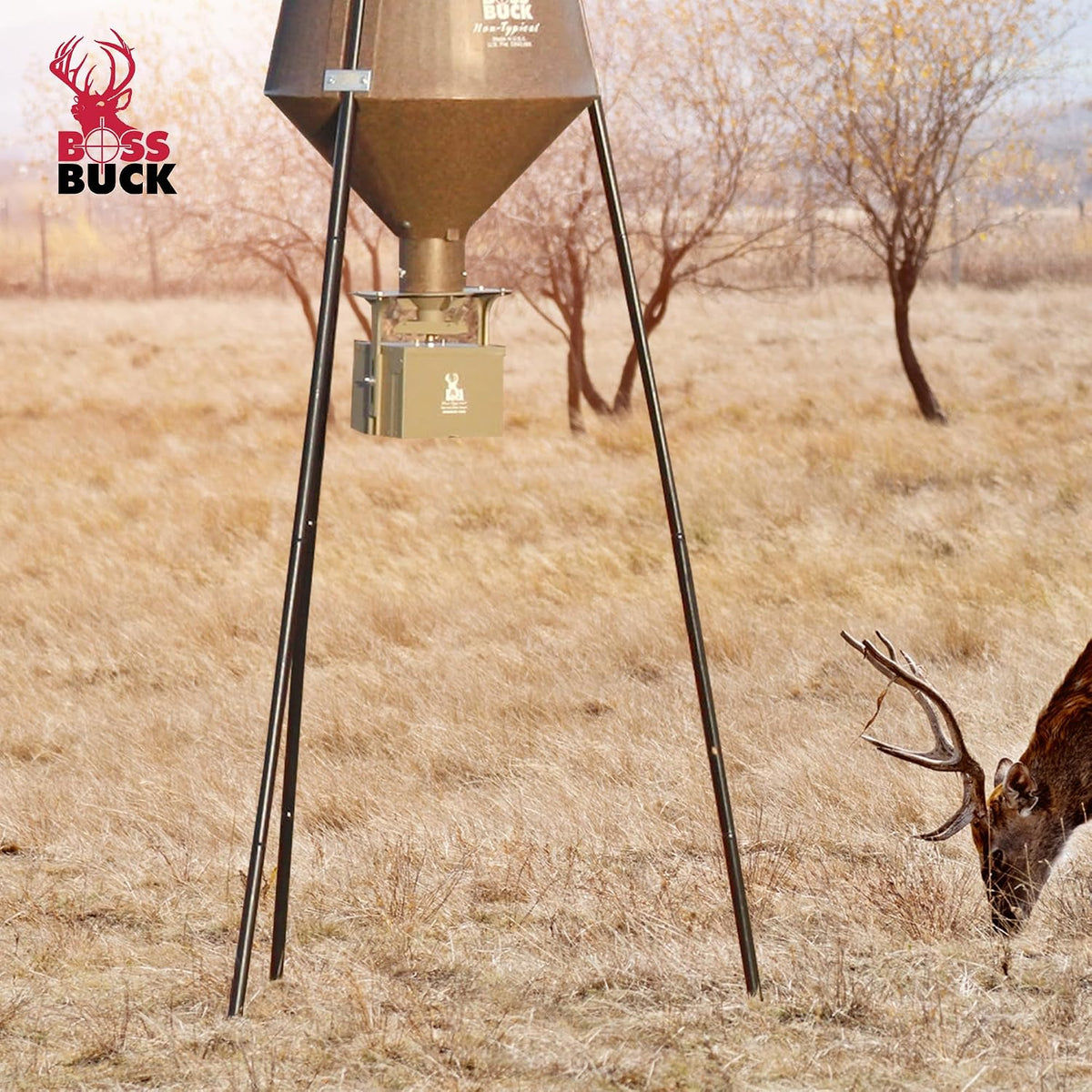 Boss Buck Feeder Conversion Kit with 12V Motor, Timer, Feeder Not Included