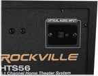 Rockville HTS56 5.1-Channel Bluetooth Home Theater System, 8" Subwoofer