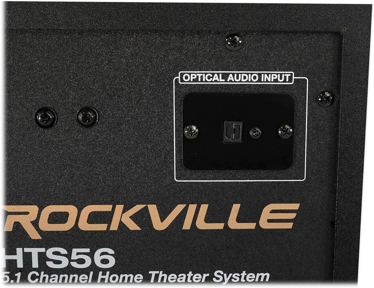 Rockville HTS56 5.1-Channel Bluetooth Home Theater System, 8" Subwoofer
