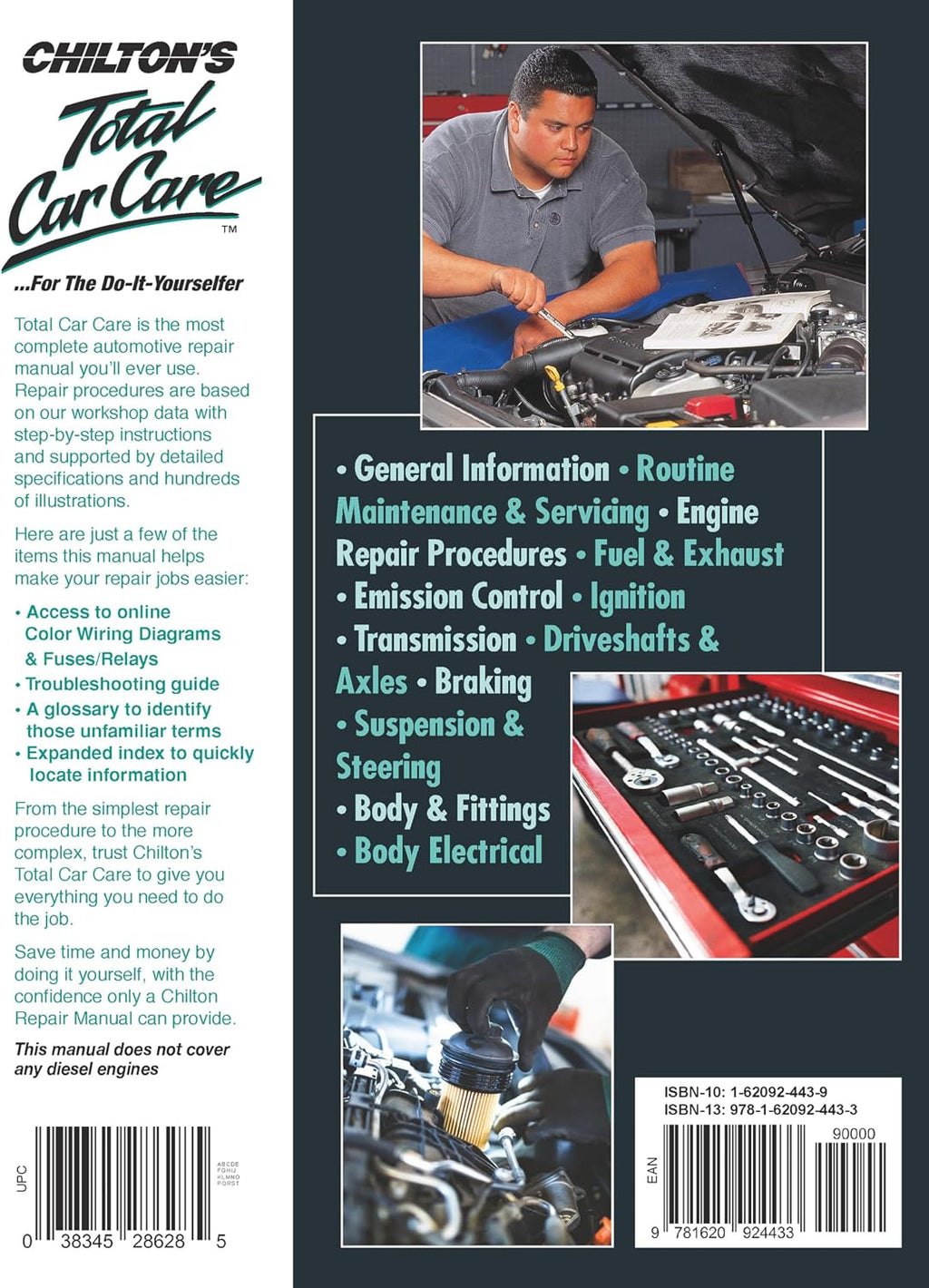 Compatible with Chevrolet Silverado 1500 (2019–2022) Chilton Repair Manual: Covers 2.7L L3B, 4.3L LV3, 5.3L L82/L84 & 6.2L L87 Gas Engines
