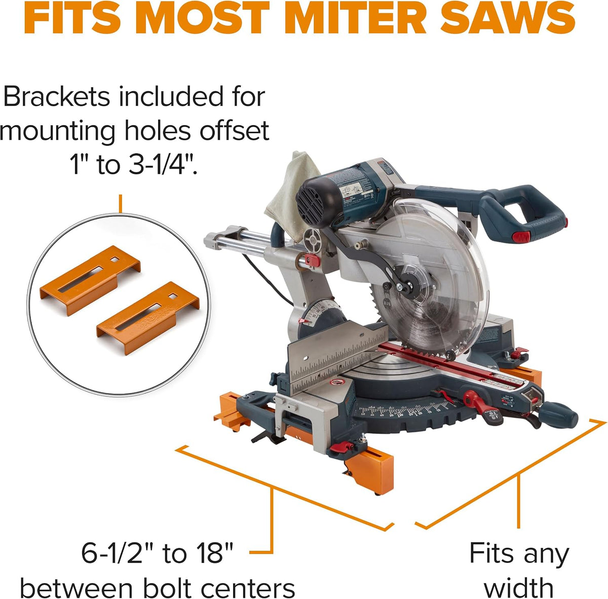 BORA Miter Saw Stand Universal Fit Heavy Duty Portable Design - PM-4000
