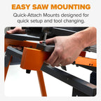 BORA Miter Saw Stand Universal Fit Heavy Duty Portable Design - PM-4000