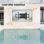 Outdoor TV Wall Mount Waterproof for 42-75 Inch TVs, 37.9" Long Extend Arm