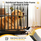 CAMMOO 48'' Heavy Duty Dog Crates for Large Dogs, Dog Kennel Indoor