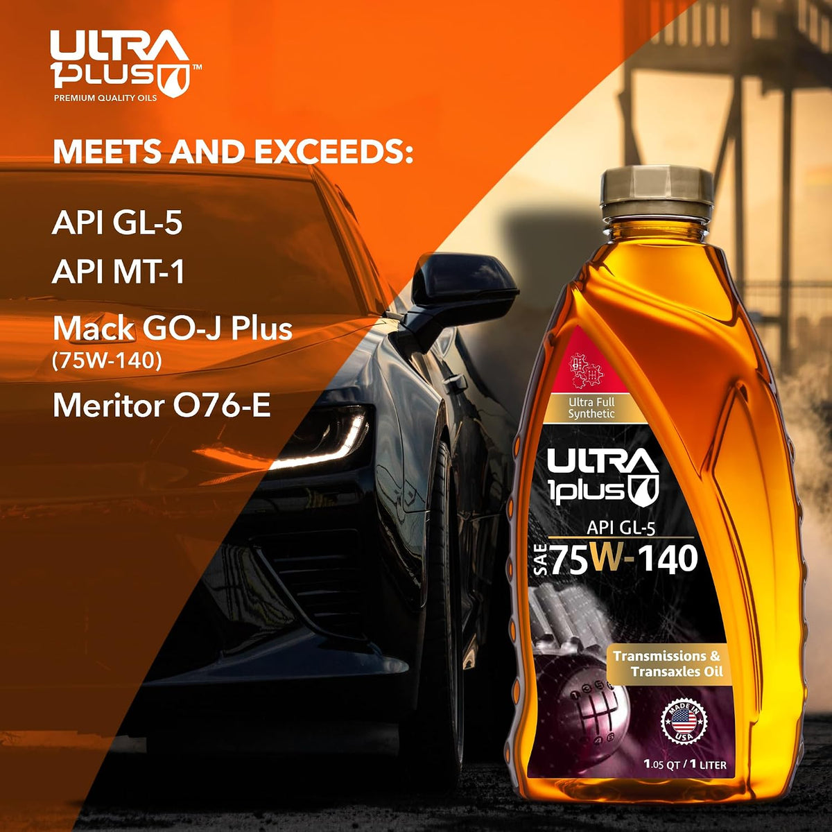 SAE 75W-140 Synthetic Gear Oil API GL-5 5 Gallon Pail