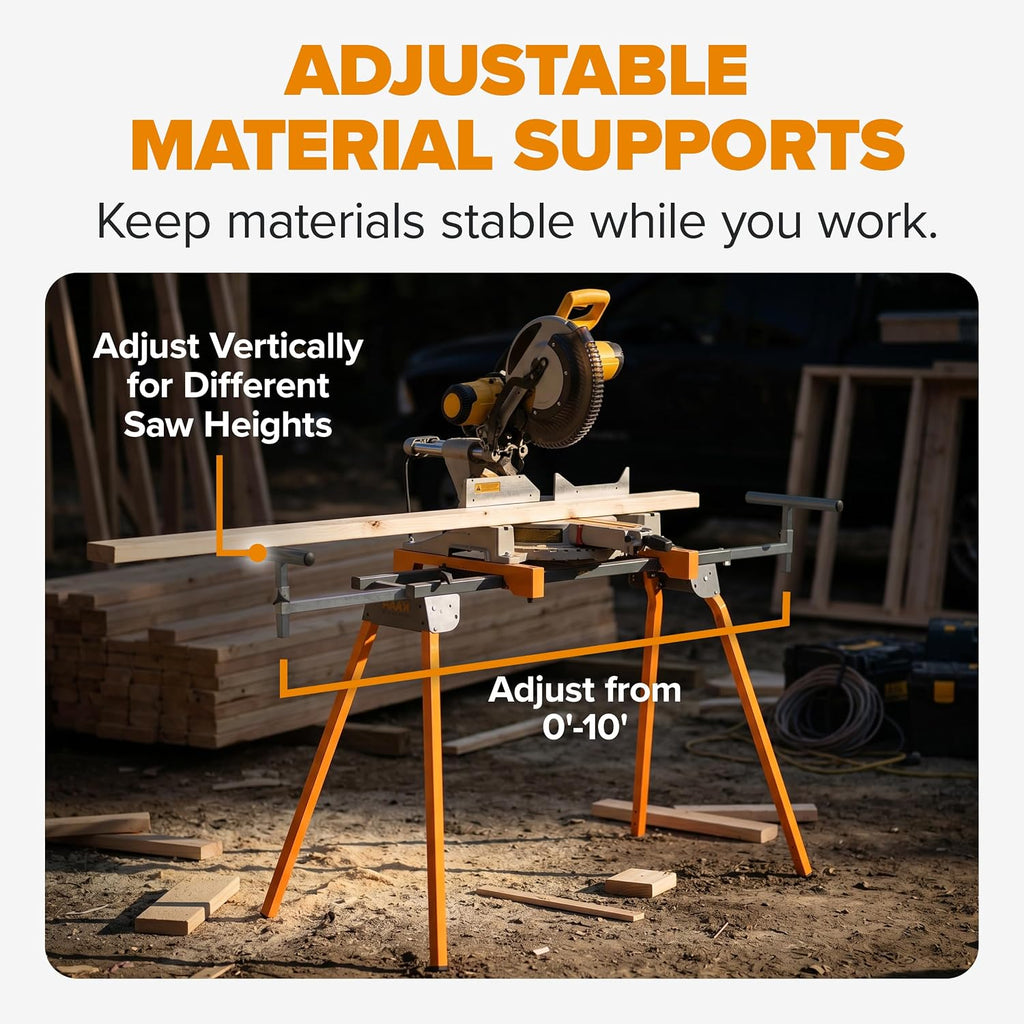 BORA Miter Saw Stand Universal Fit Heavy Duty Portable Design - PM-4000