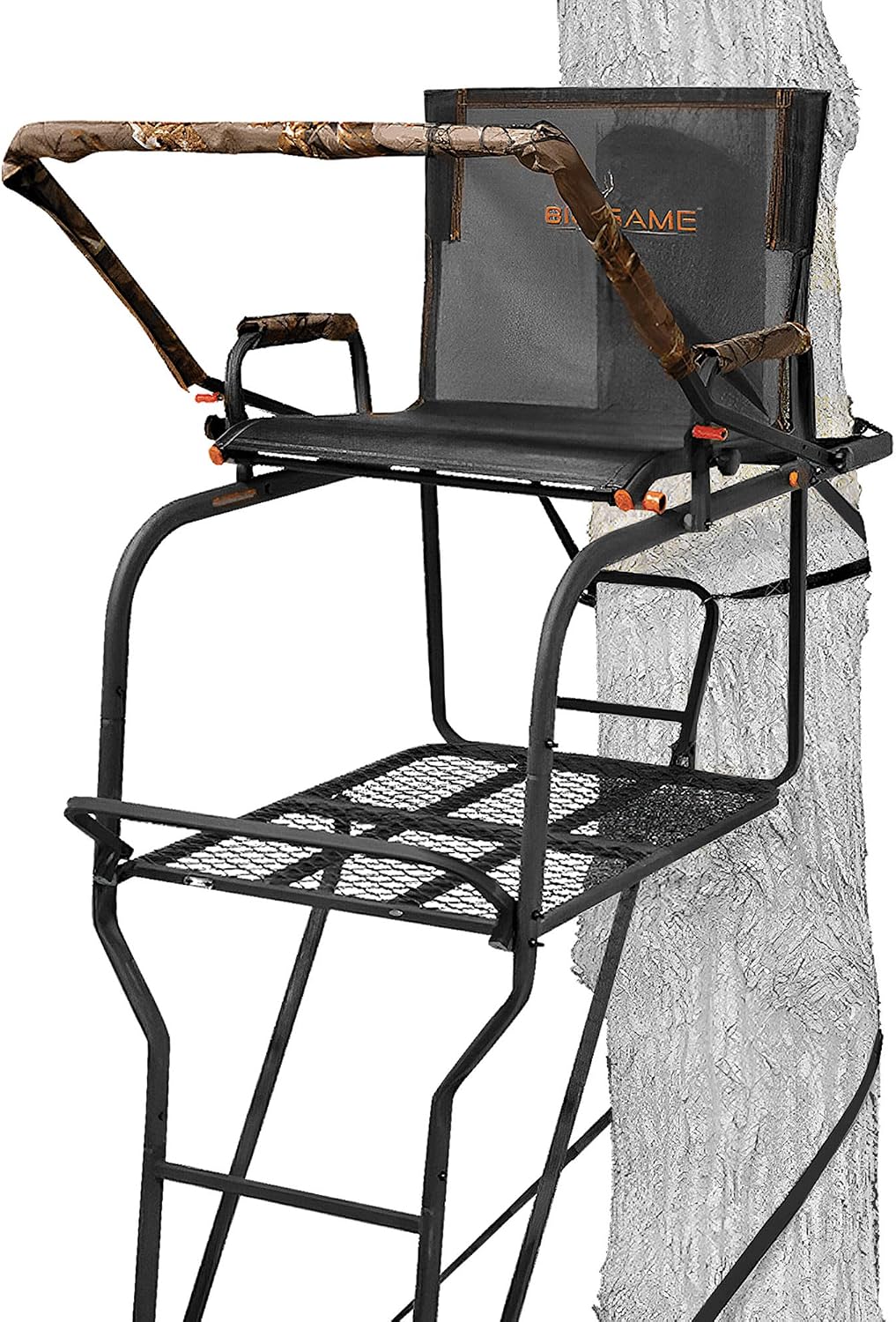 Hunter HD 1.5 Deer Hunting Ladder Climbing Tree Stand w/Extra Wide Seat