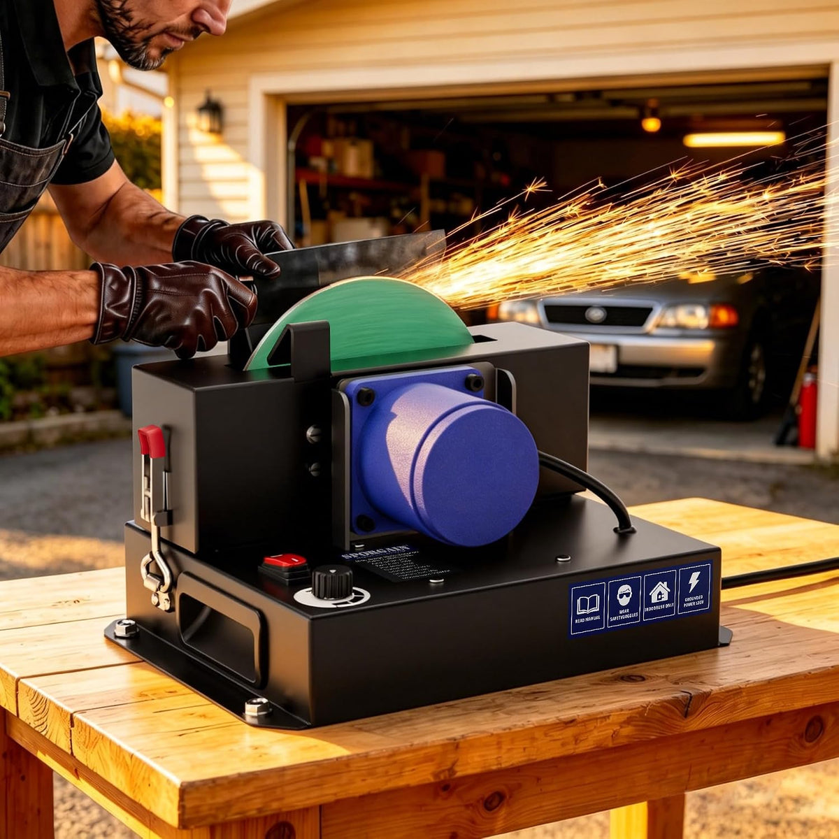 Lawn Mower Blade Sharpener,Brushless Motor,Lifetime Motor