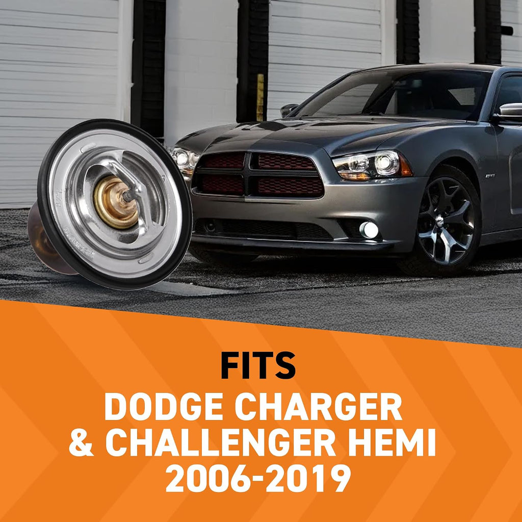 Mishimoto MMTS-JED-06L Racing Thermostat, Compatible with Dodge Charger & Challenger Hemi, 2006-2019