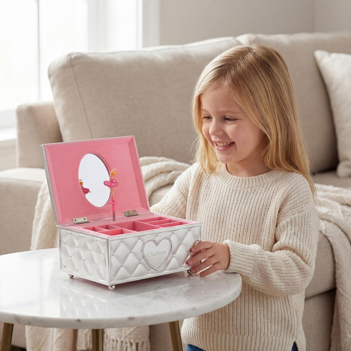 Lenox Personalized Childhood Memories Musical Ballerina Jewelry Box