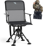 TR Swivel Hunting Chair 360° Silent, 400lbs Folding Adjustable Height