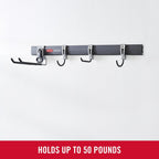 Rubbermaid Fasttrack Garage Organization System All-in-One Rail & Hook Kit, 5-Piece (1784417)