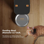 Automatic Dog Feeder - 8L/34 Cups Large Capacity Automatic Cat Food Dispenser with LCD Screen, Large Food Tray, Battery Operated, Timed Cat Feeder