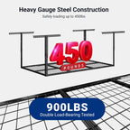 FLEXIMOUNTS 3x6 Overhead Garage Storage Adjustable Ceiling Rack, Black