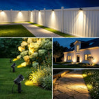 Low Voltage Landscape Lights Kit, Plug & Play 3W Warm White, 12-Pack