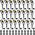 SUNVIE 24 Pack Low Voltage Landscape Lights LED Spotlights with Connectors