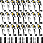 SUNVIE 24 Pack Low Voltage Landscape Lights LED Spotlights with Connectors