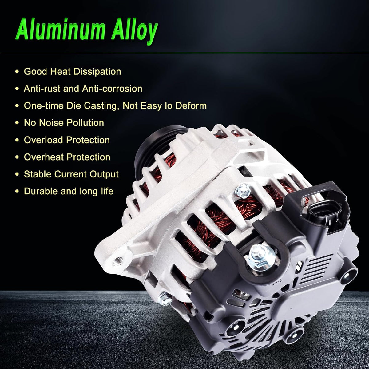 90A Alternator fit for 2011-2017 Elantra 2012-2013 Soul 1.8L 2.0L L4