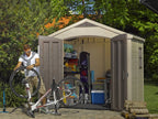 Keter Resin Outdoor Storage Shed, Taupe, 8 x 11 Foot - Factor