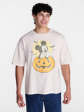 Mickey Mouse Pumpkin Men's and Big Men's Halloween Graphic Tee, Sizes XS-5XL