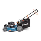 SENIX 22-Inch 163 cc 4-Cycle Gas RWD Self-Propelled Lawn Mower With 11-In Rear Wheels - LSSG-H1