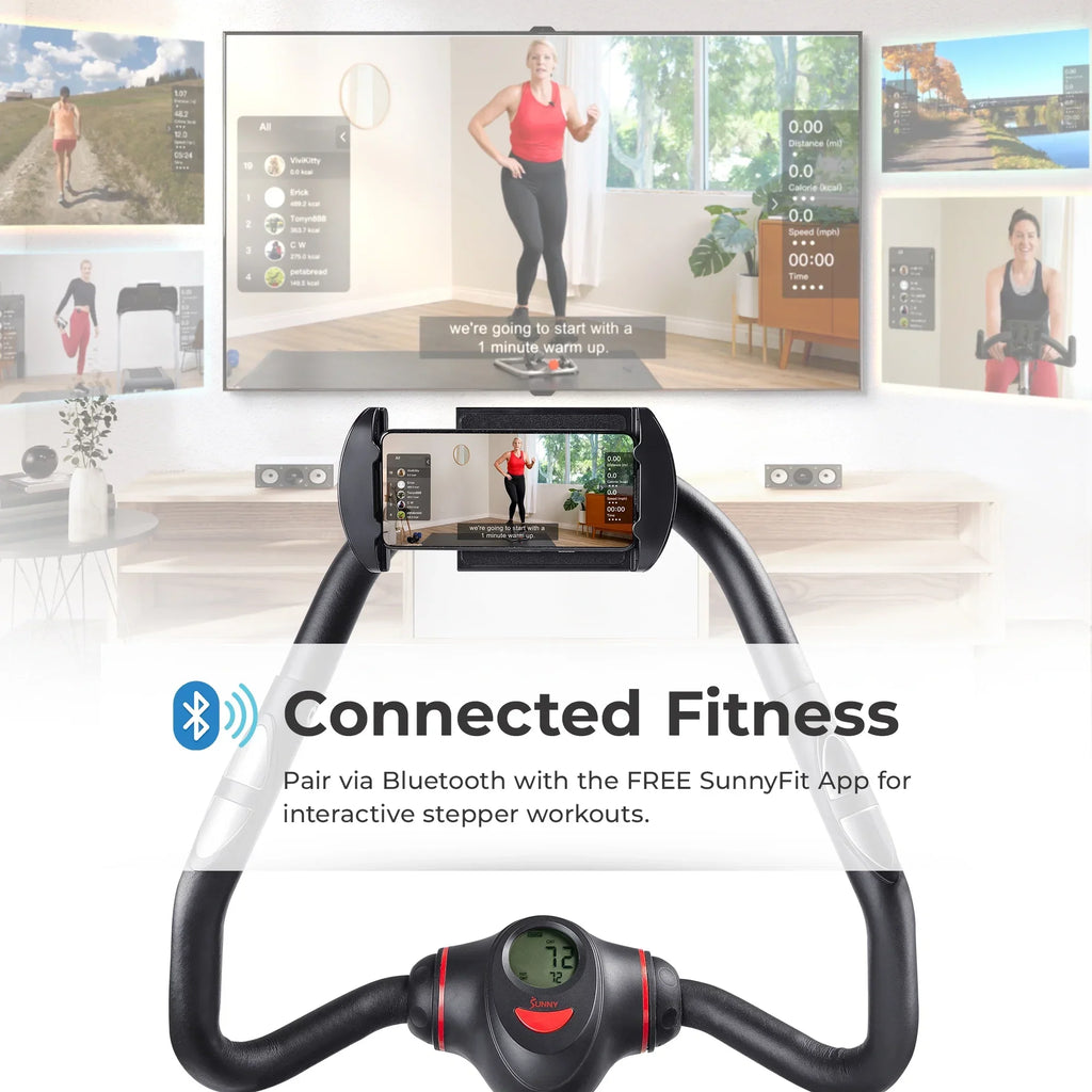 Sunny Health & Fitness Power Stepper With Resistance Bands, 330 LB Capacity - SF-S021055
