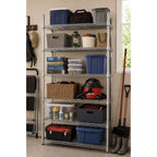 Hyper Tough 6-Tier Wire Shelving Unit, Chrome, Heavy-Duty Storage