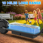 Electric Scooter for Kids, 250W Motor, 9 MPH Max Speed, LED Display, Dual Brake System, 6.5” Solid Tires, Lightweight E-Scooter for Kids Ages 6 to 14
