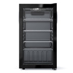 Snowyermine 130 Can Beverage Refrigerator and Cooler with Glass Door for Home, 17.3 in W, 31.5 in H, Black