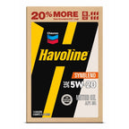 2 pack) Chevron Havoline Synthetic Blend Motor Oil 5W-20, 6 Quart, Smart Change Box