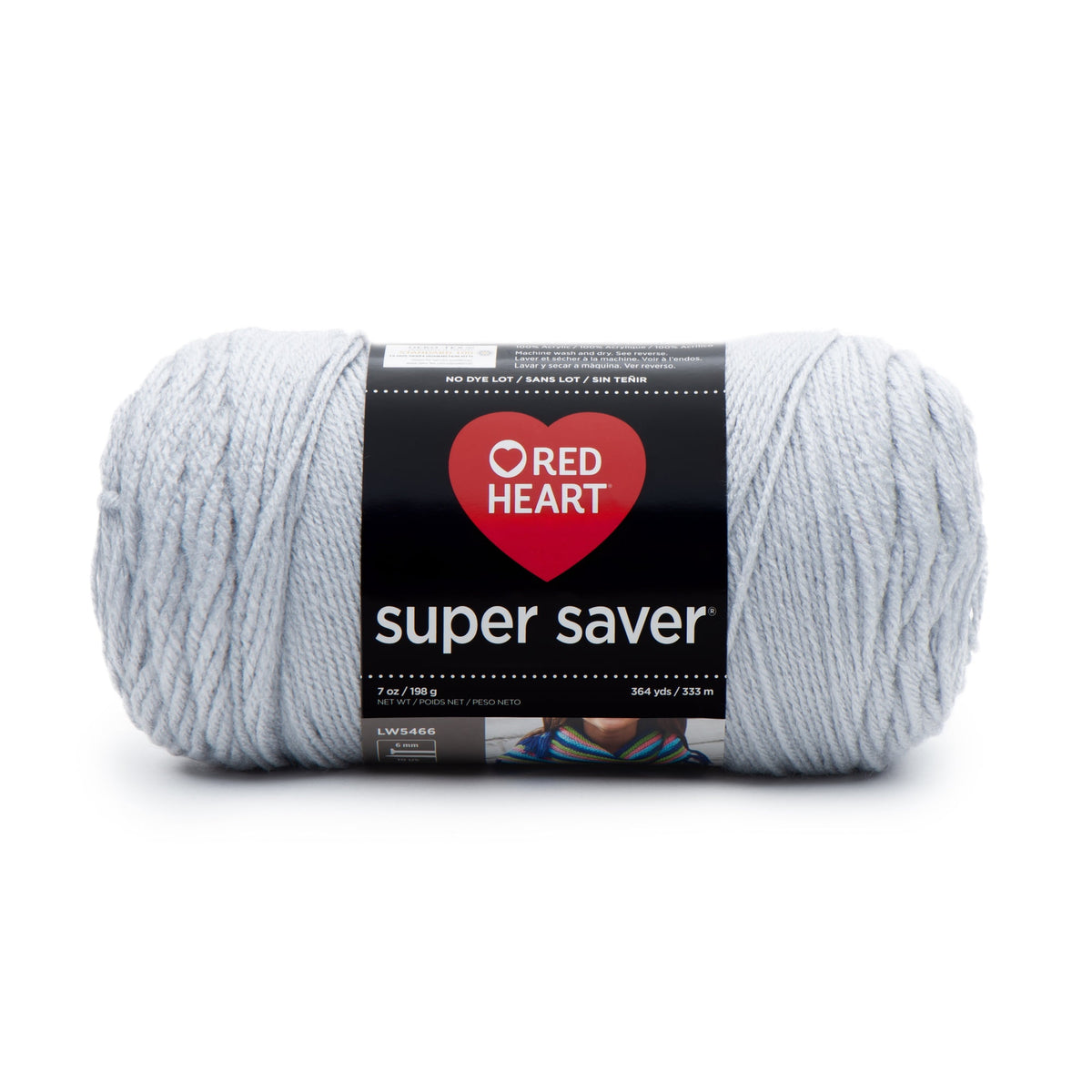 Red Heart Super Saver 4 Medium Acrylic Yarn Black 7oz 198g 364 Yards
