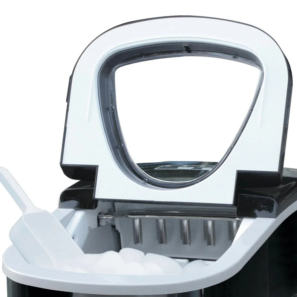 Frigidaire Portable Self-Cleaning Ice Maker, Black Stainless Steel - EFIC117-Ssblack_Sc