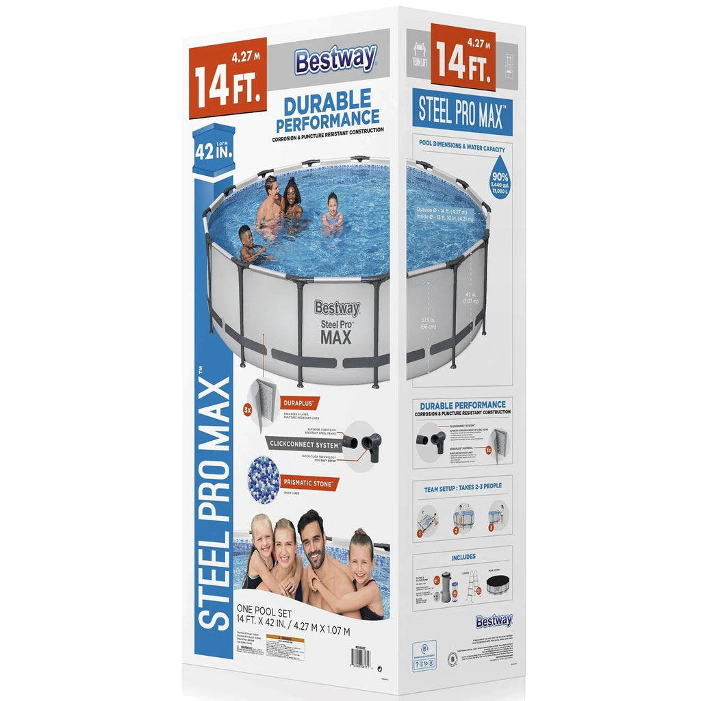 Bestway Steel Pro MAX Above Ground Pool Set, 10' x 30 in