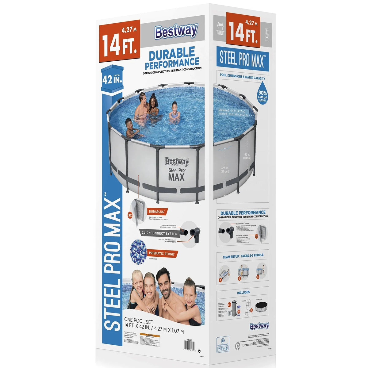 Bestway Steel Pro MAX Above Ground Pool Set, 10' x 30 in