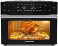Beelicious 32QT Air Fryer Toaster Oven With Rotisserie And Dehydrator, 6 Accessories, 1800W, Black